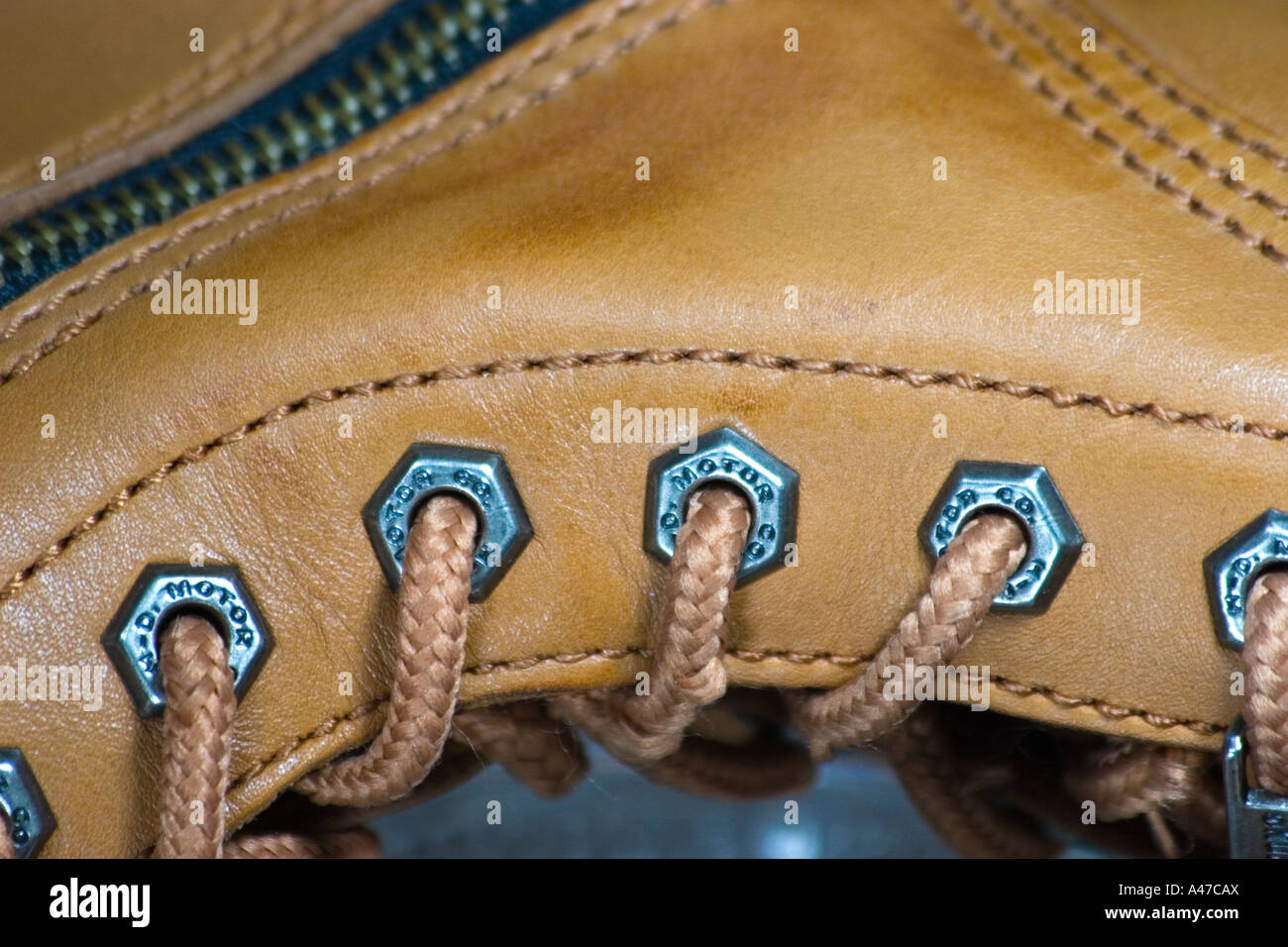 Abstract of Boot Lace Holes and Zipper Stock Photo Alamy