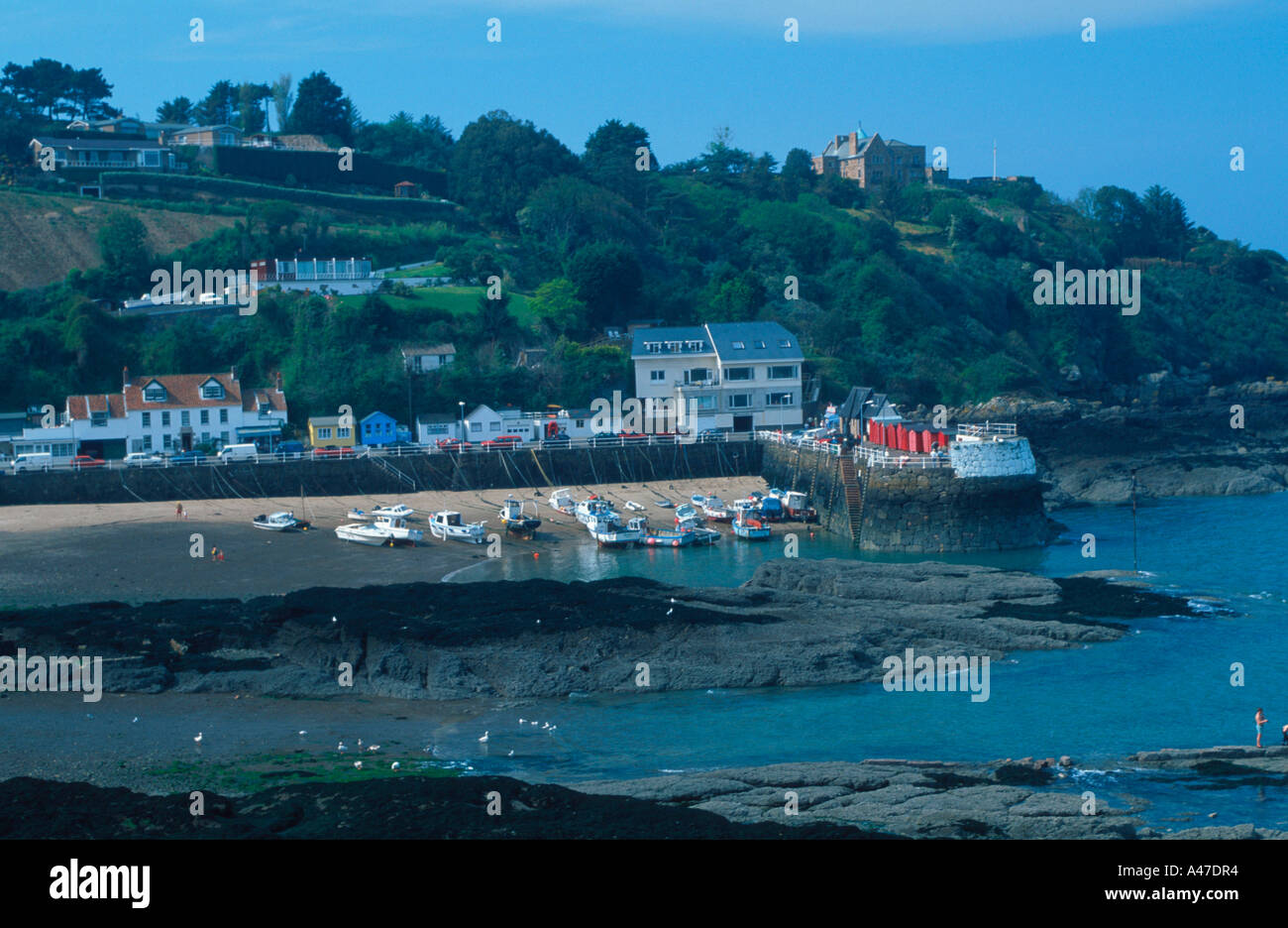 Rozel bay harbour hi-res stock photography and images - Alamy
