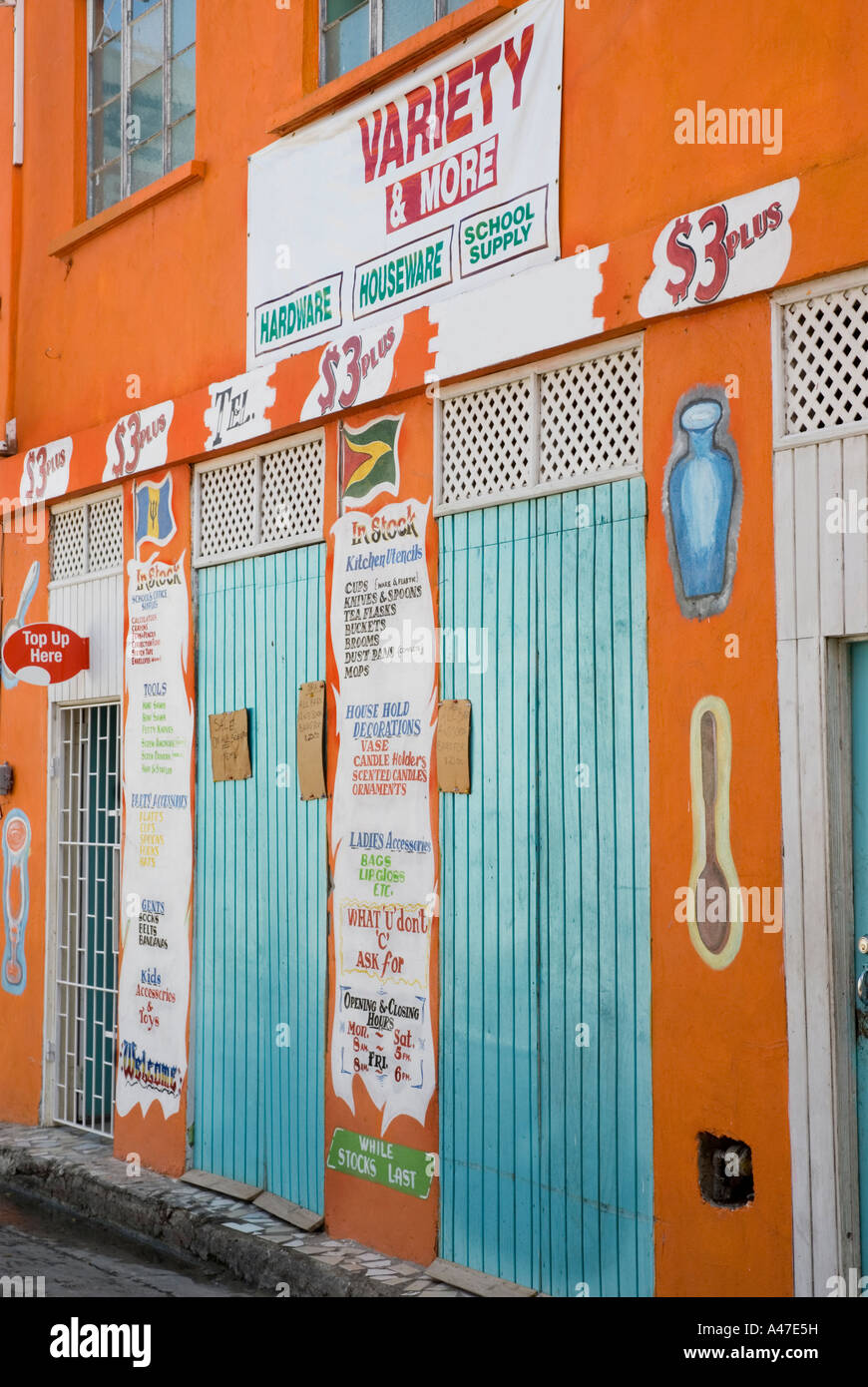Variety Store, Busby's Alley, Bridgetown, Barbados Stock Photo Alamy