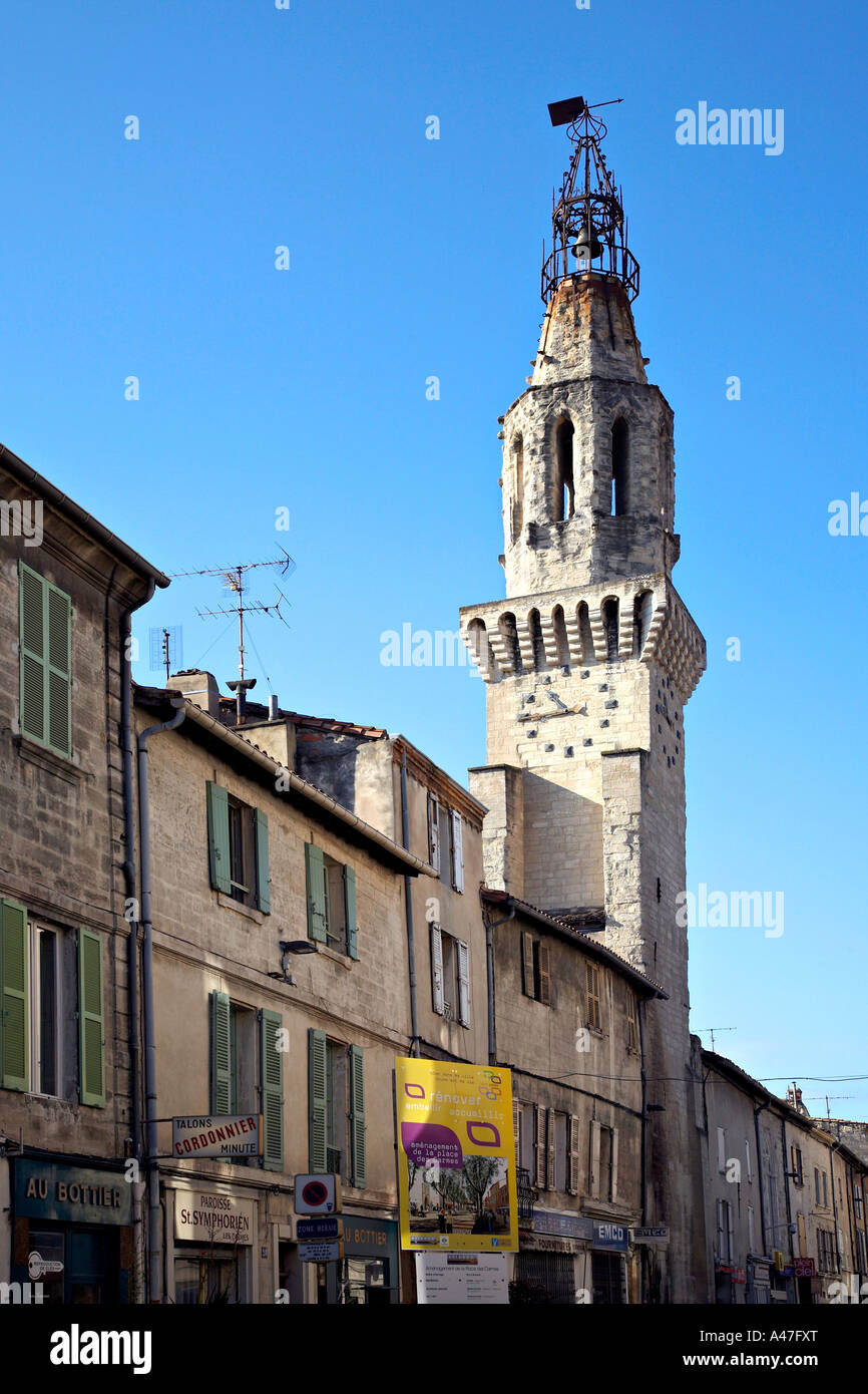 The church tower of the convent of the Augustins, Avignon, Provence, France. Stock Photo