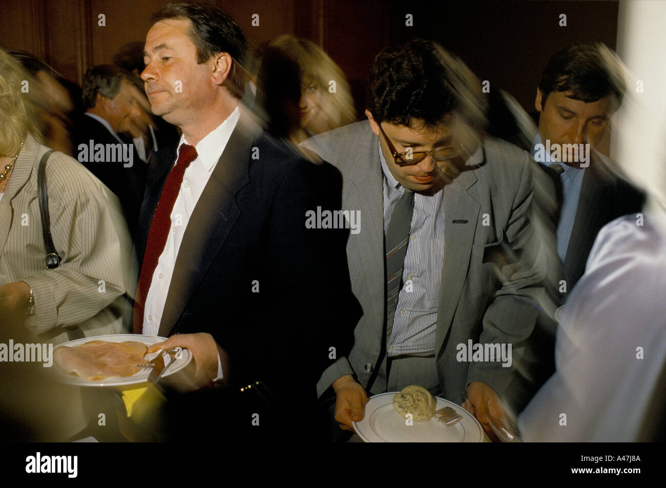 Russian businessmen on a vistit to Britain Stock Photo