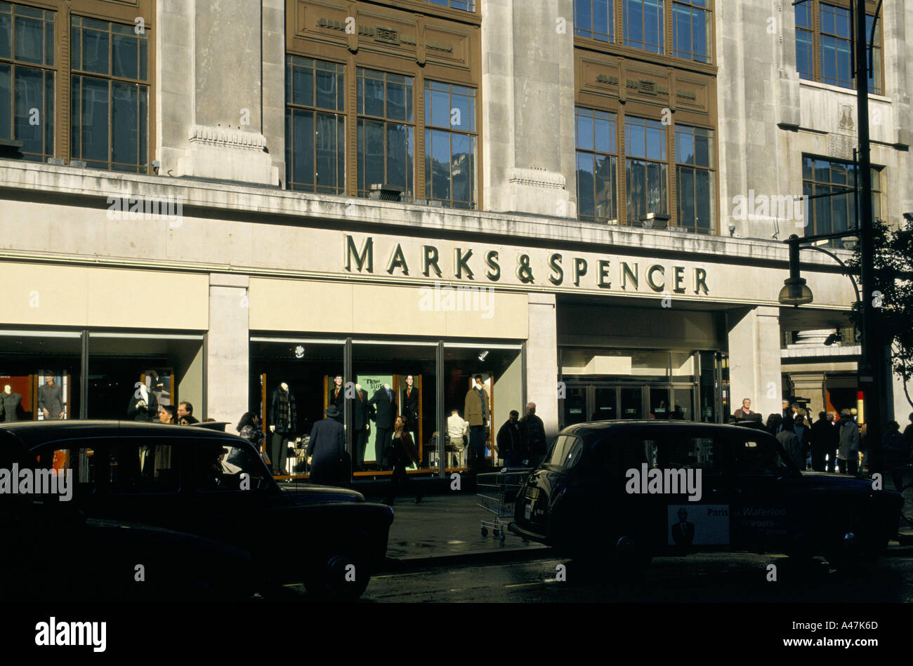 marks spencer on oxford street london Stock Photo Alamy