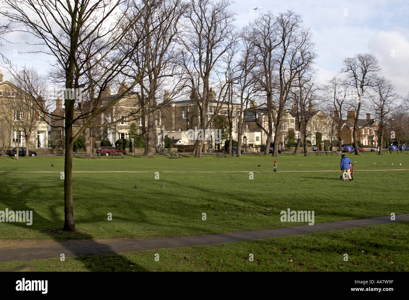 houses on Richmond Green London TW10 Stock Photo Alamy