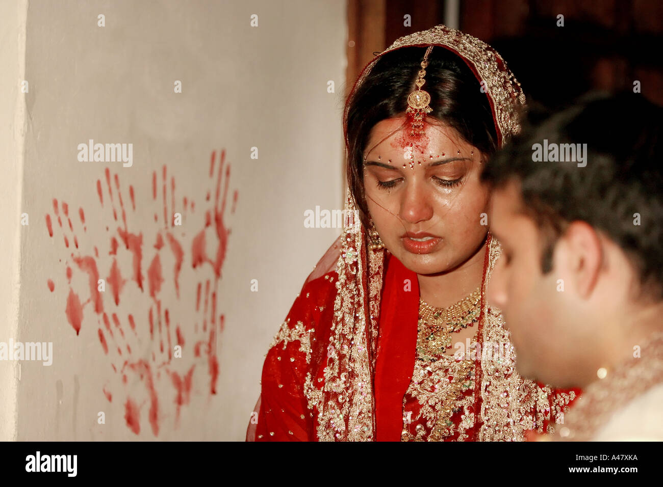 Hindu wedding ceromony.  COPYRIGHT PHOTOGRAPH BY JAMIE SIMPSON +447949696983 Stock Photo