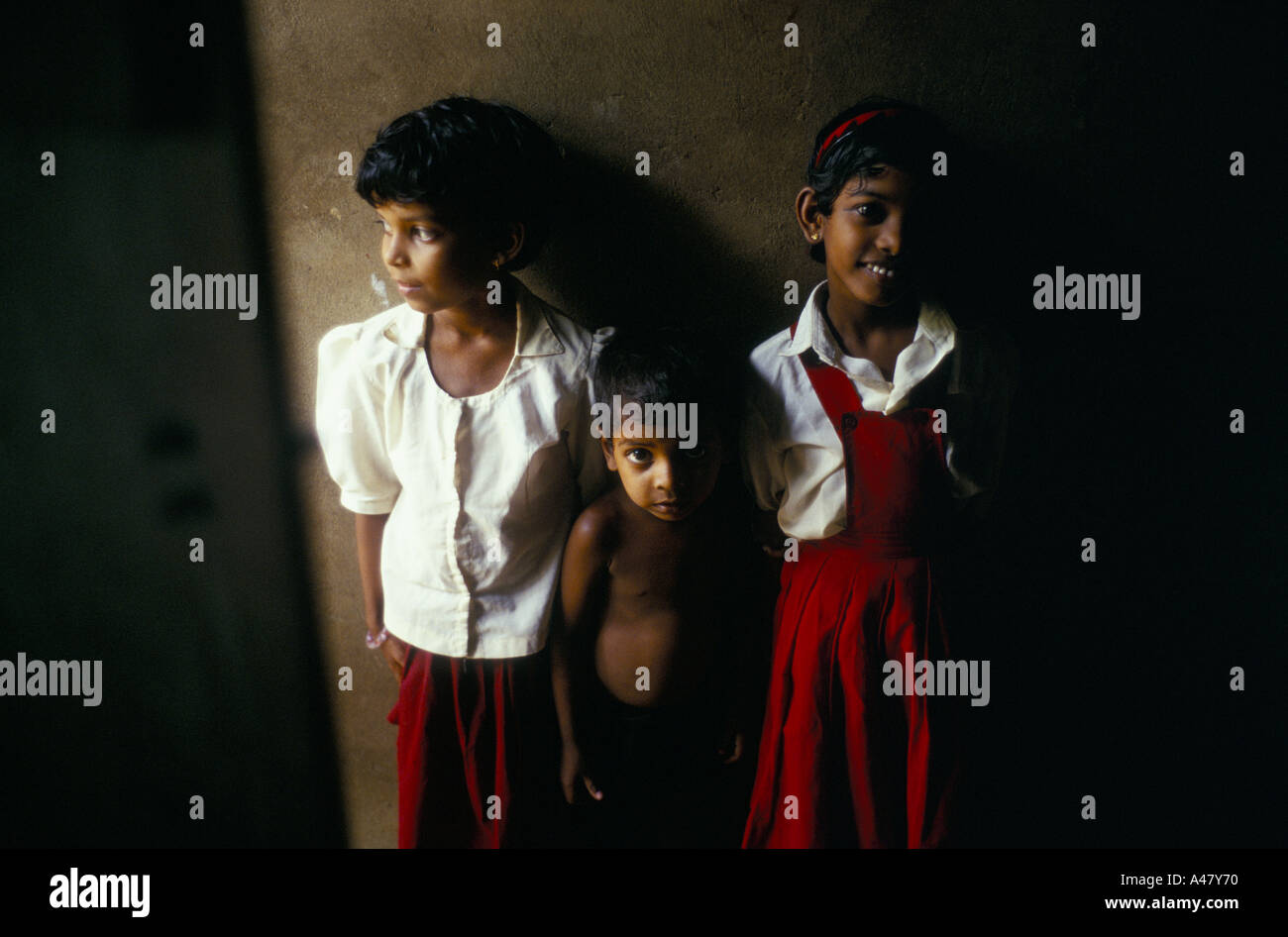 school girls in the school for Dalits built by Arundhati Roy s grandfather in ayamenam kerala india Stock Photo