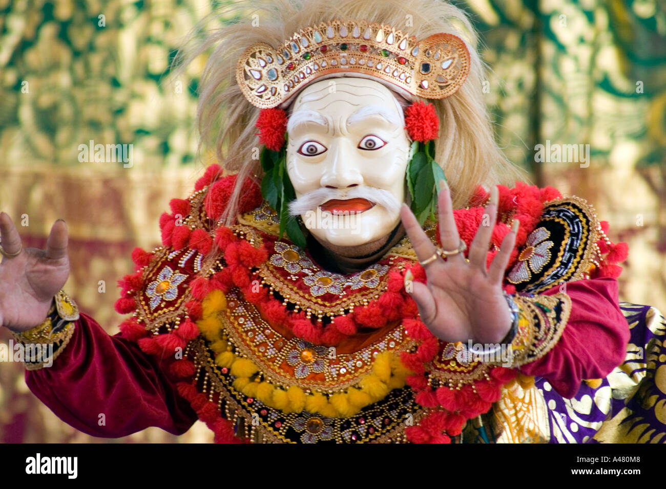 Masked Ritual Bali Traditional Balinese masked performer Bali Indonesia Stock Photo - Alamy