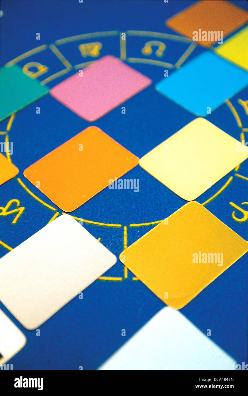 Closeup of cards on the table Stock Photo Alamy