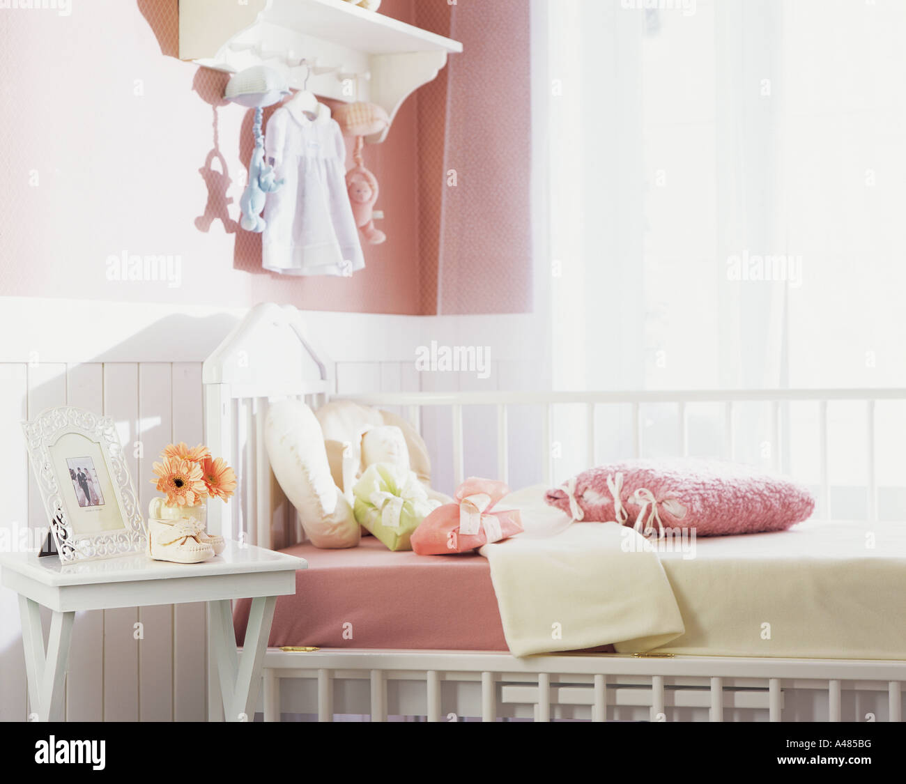 Interiors of a baby's bedroom Stock Photo Alamy
