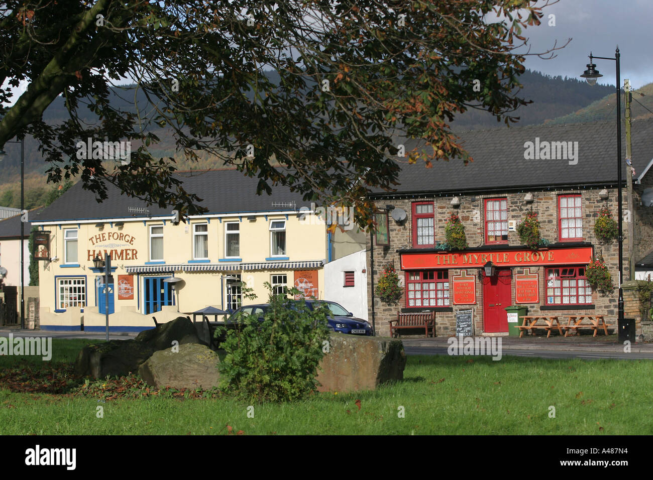 The Forge Hammer and The Myrtle Grove Pubs Risca Village South East ...