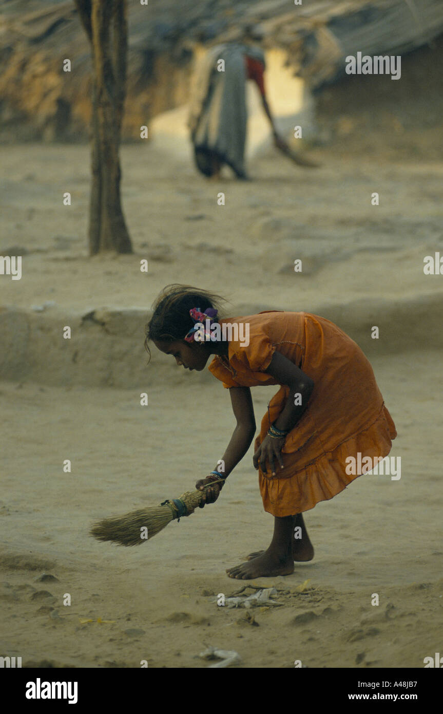 bonded child labour in a village saujkund nr delhi india Stock Photo