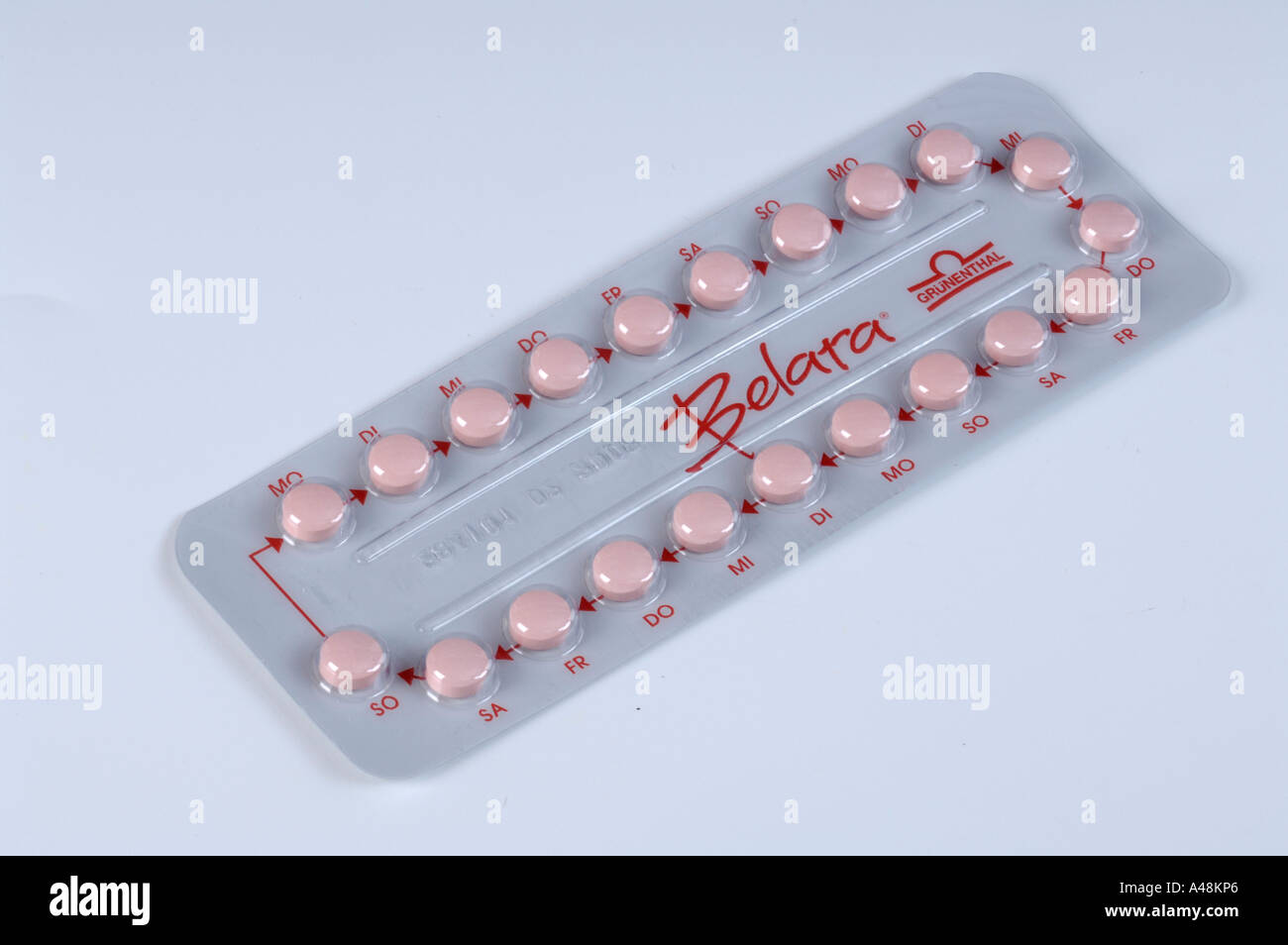 Birth control pill Stock Photo
