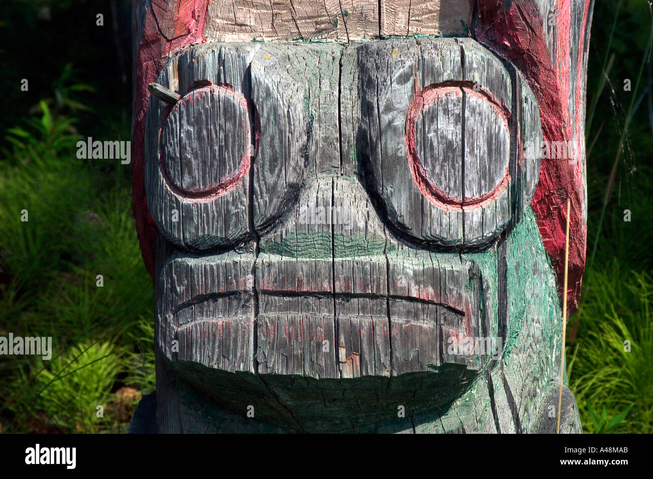 totem pole Alaska Stock Photo - Alamy
