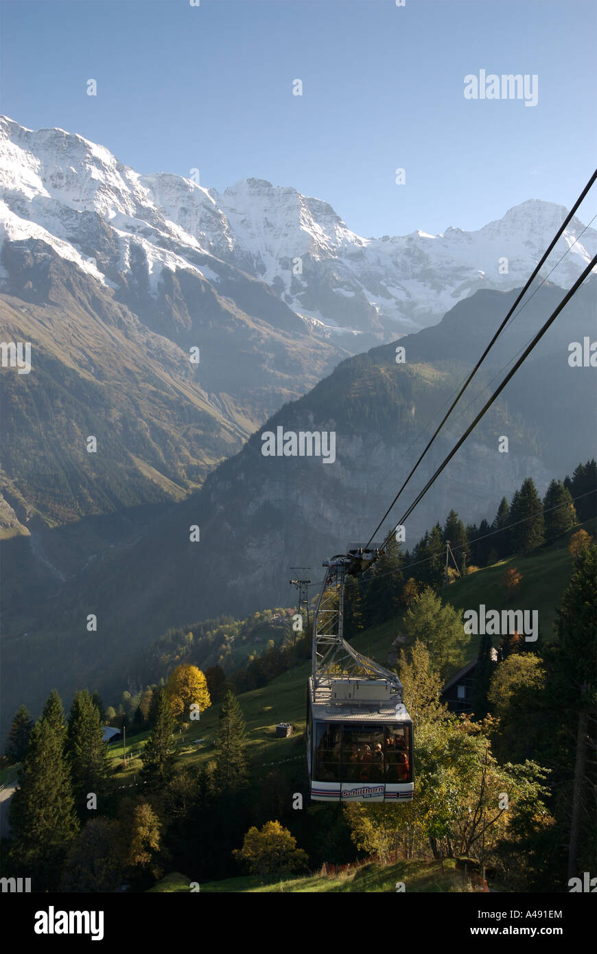 Murren lauterbrunnen cable hi-res stock photography and images - Alamy