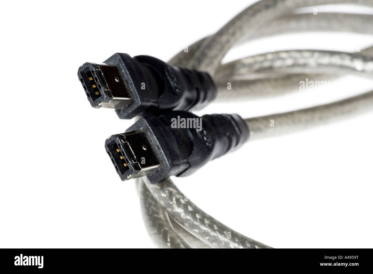 Firewire 800 cable Stock Photo