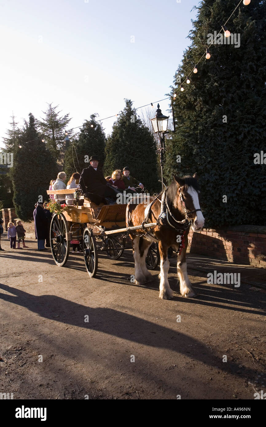 UK Shropshire Ironbridge Blists Hill Victorian Town High Street
