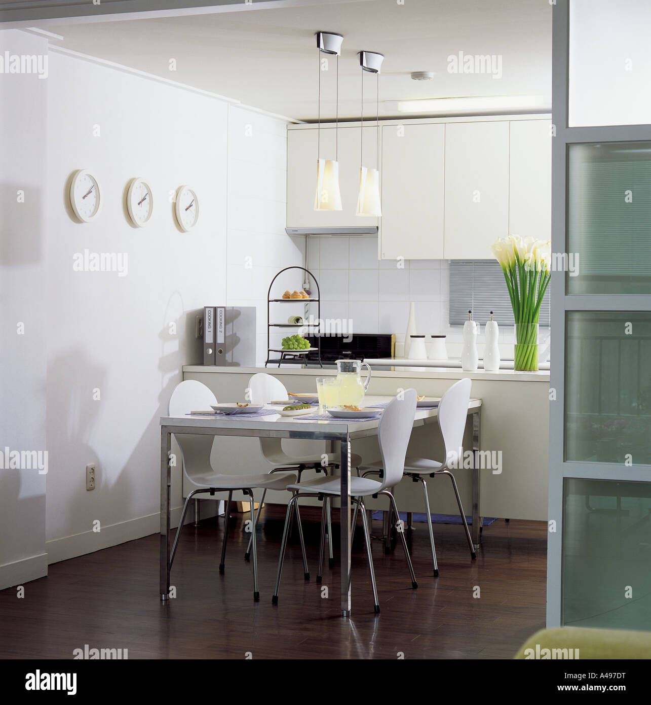 Interiors of a dining room Stock Photo - Alamy