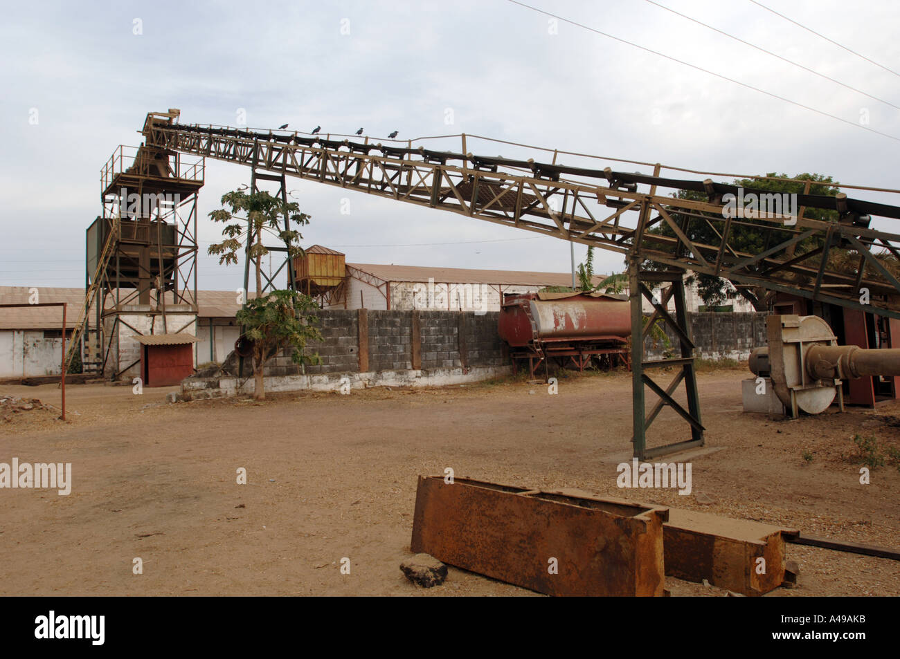 Peanut factory The Gambia Stock Photo - Alamy