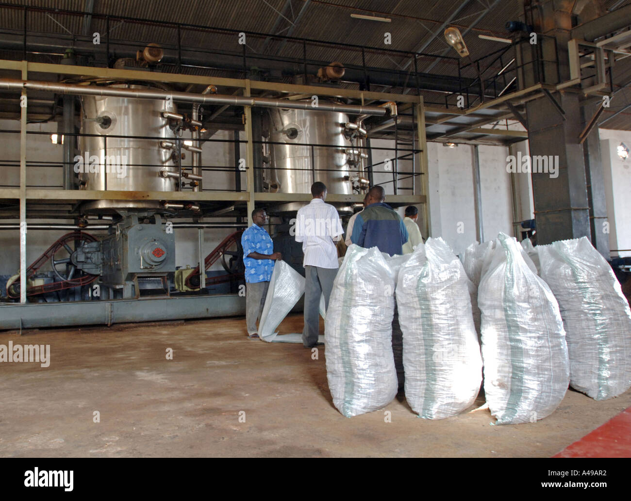 Peanut factory The Gambia Stock Photo - Alamy