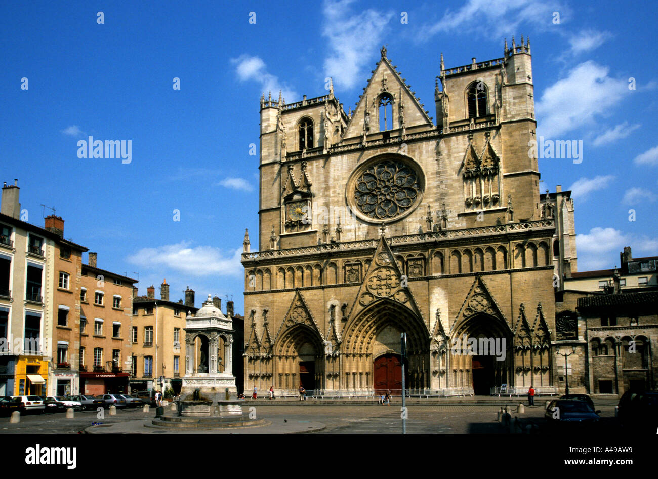 Cathedral Vienne France French Rhone Stock Photo Alamy