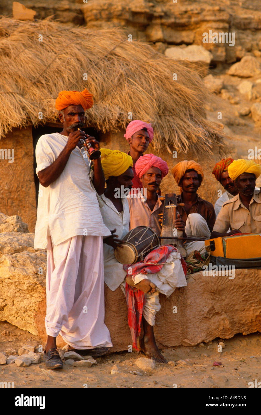 Musicians / Jaisalmer Stock Photo
