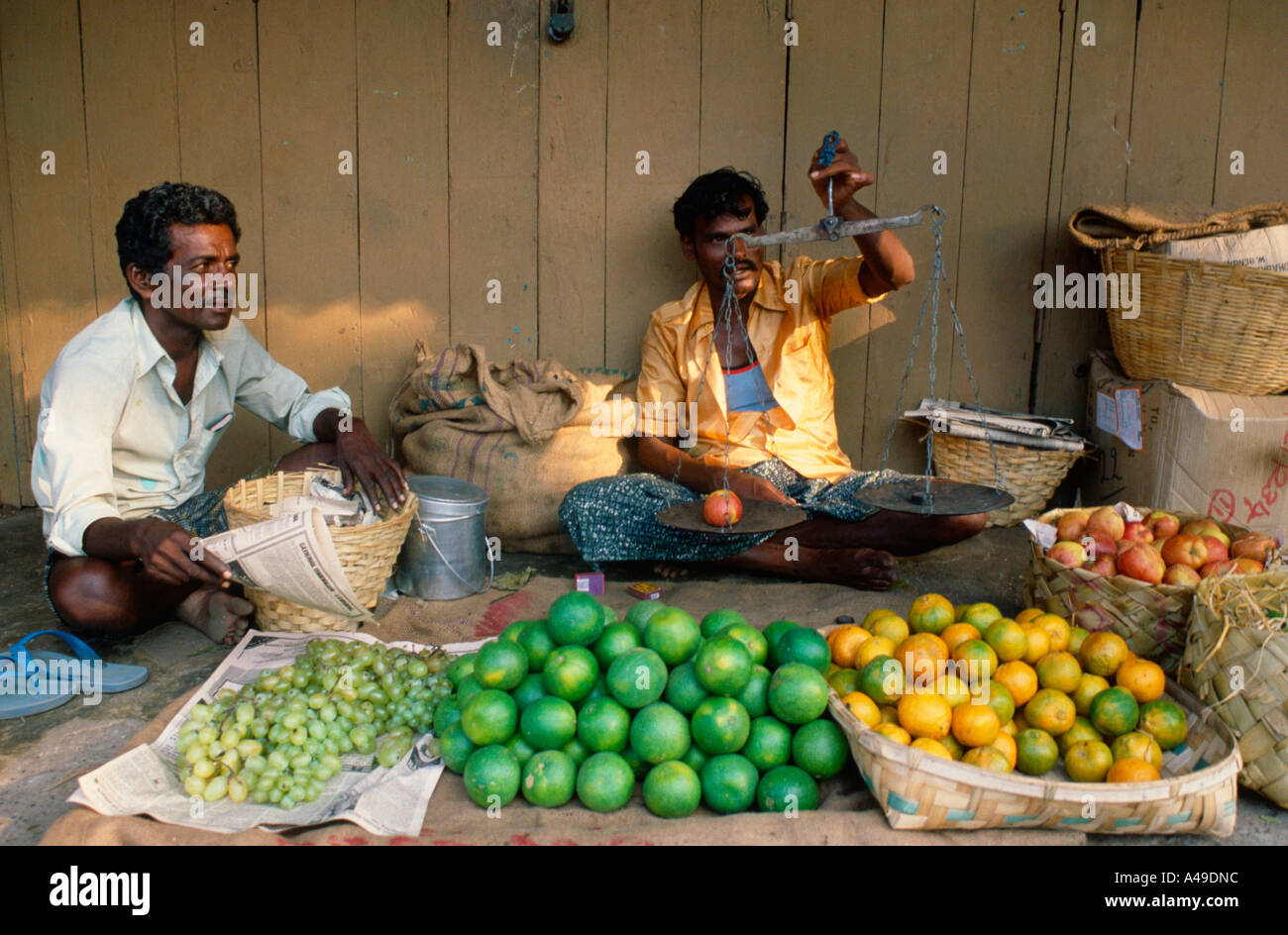 Market stall / Port Blair Stock Photo Alamy
