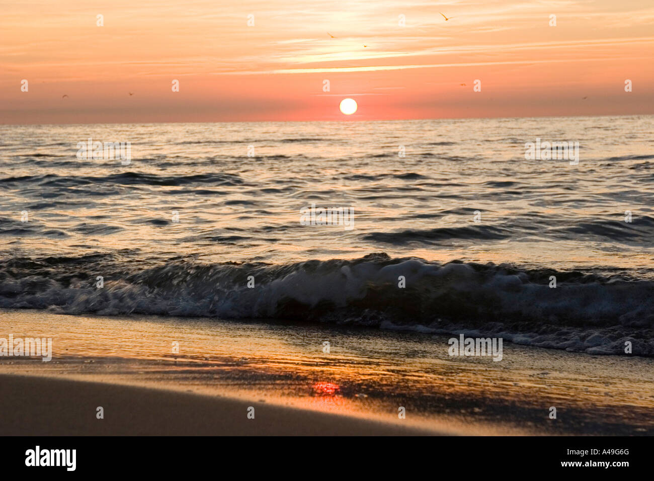 Baltic sea sunset sandy hi-res stock photography and images - Alamy