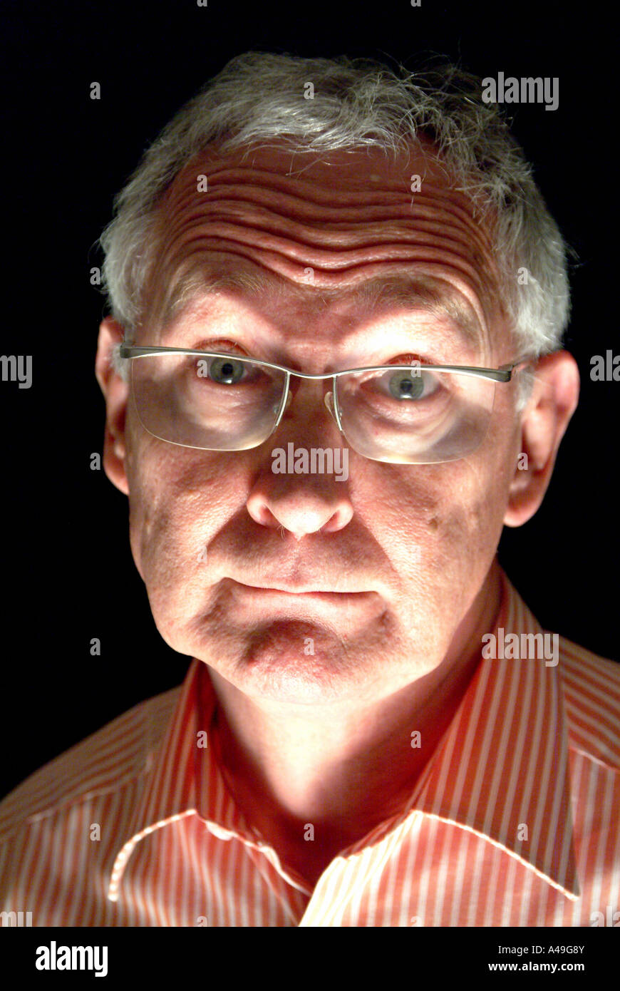 Portrait elderly man glasses in hi-res stock photography and images - Alamy