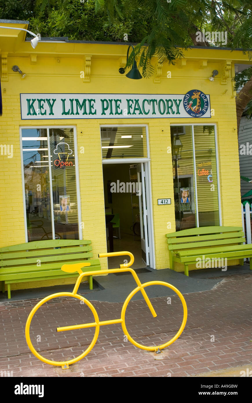 USA Florida Keys Key Lime Pie Factory building in Old Town Key West