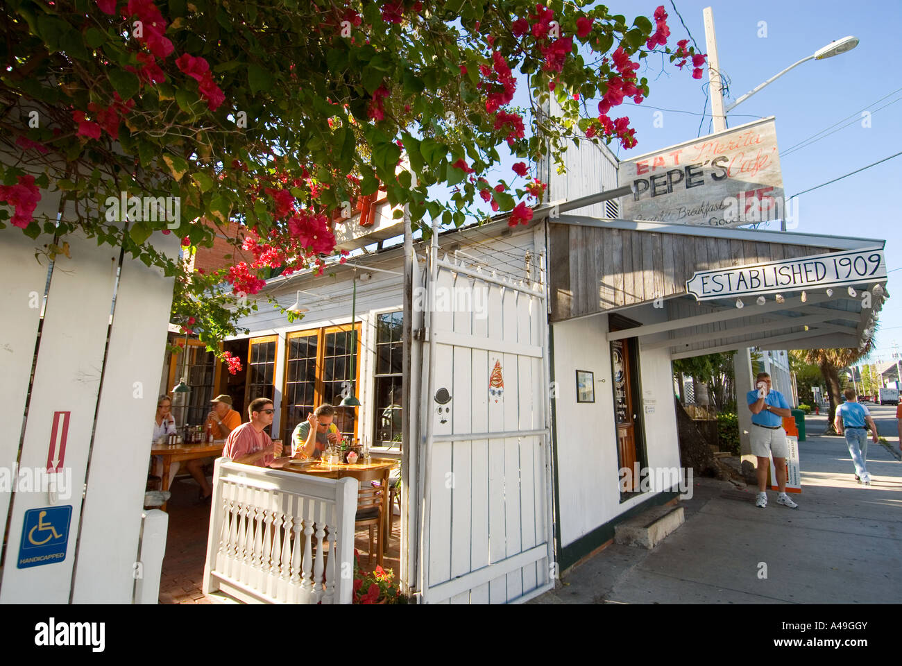 USA Florida Keys Famous Pepe' s Cafe in Old Town Key West Stock Photo