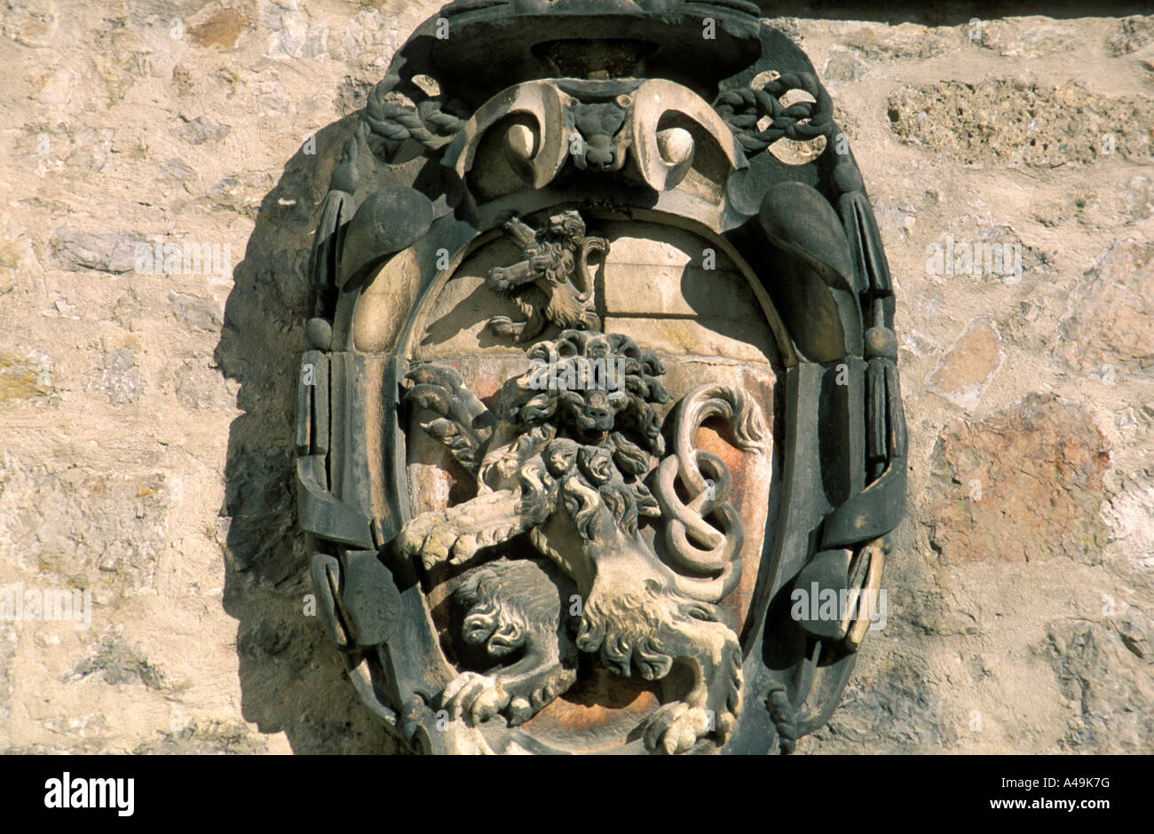 Coat of arms Festung Hohensalzburg Fortress Salzburg Austria Europe