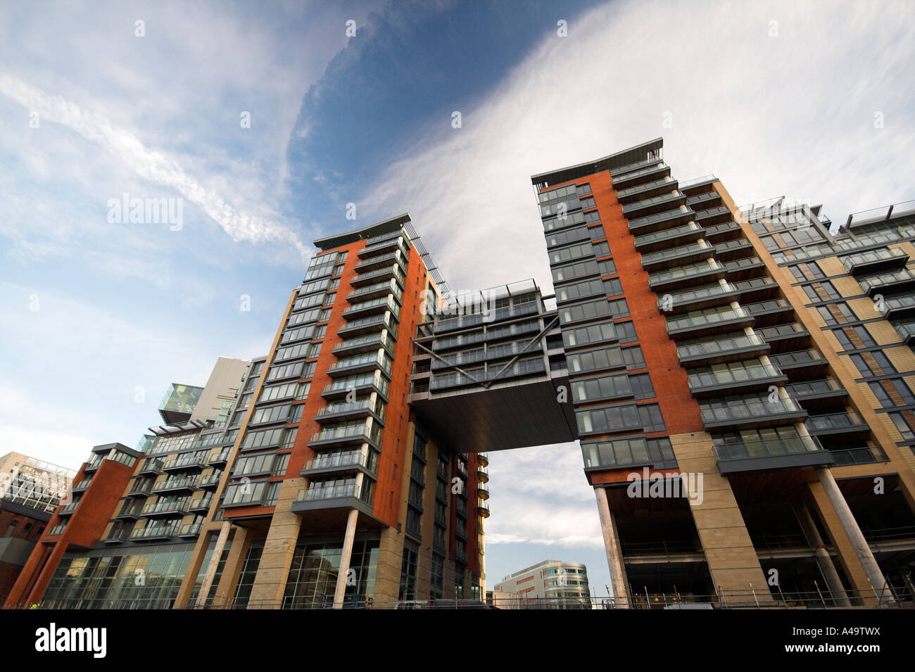 Left Bank Apartments, Spinningfields, Manchester, UK Stock Photo Alamy