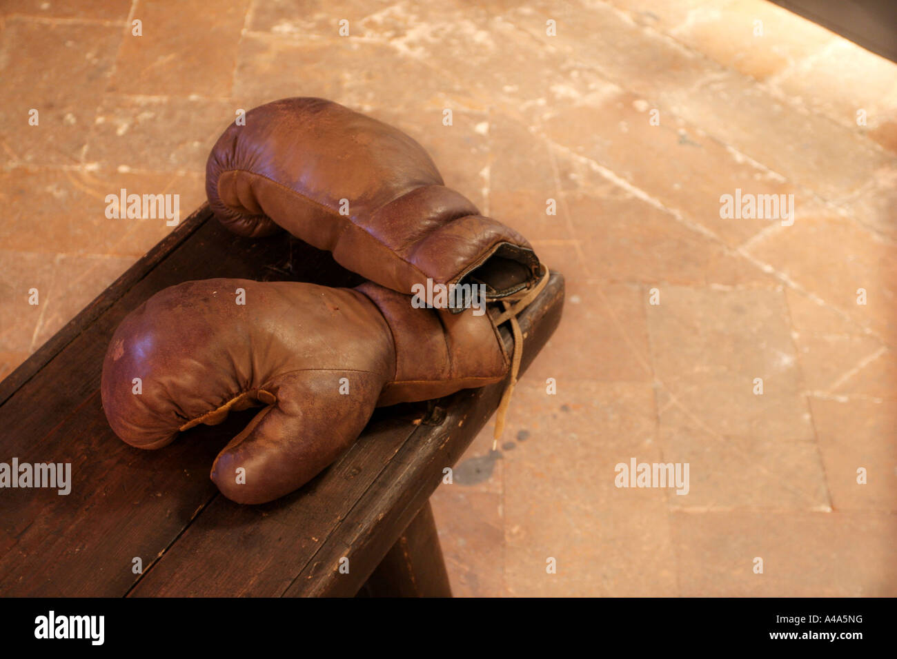 Boxing gloves Primo Carnera exhibition Palazzo della Ragione Milan Lombardy  Italy Stock Photo - Alamy