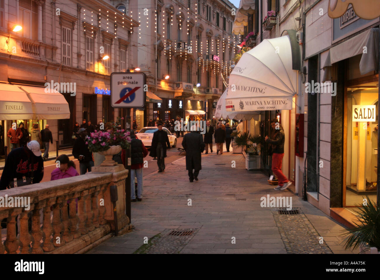 Historical centre Sanremo Ligury Italy Stock Photo Alamy
