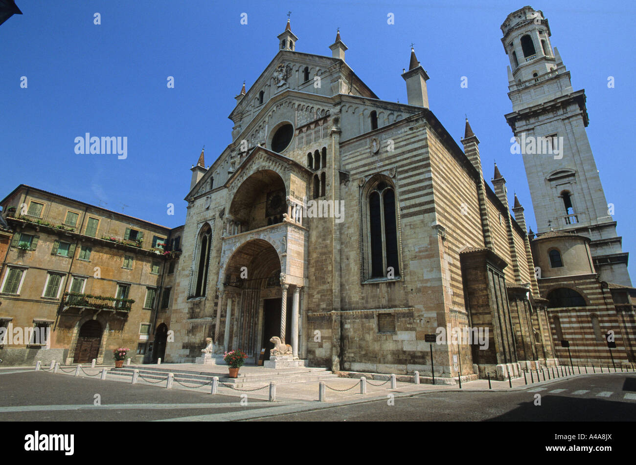 The Cathedral Verona Veneto Italy Stock Photo - Alamy