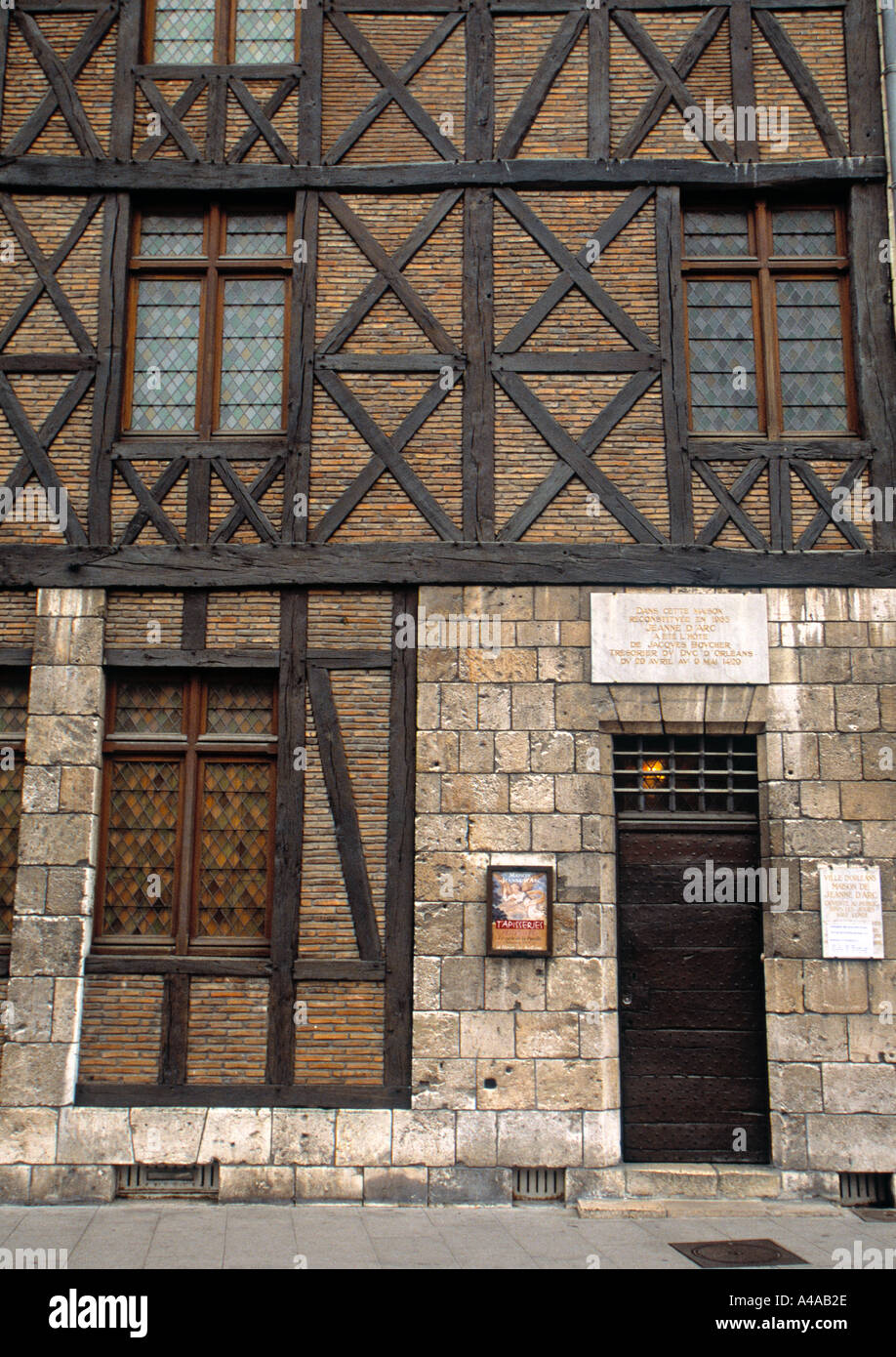 Maison de Jeanne D'Arc, Orleans, Loire Valley, France Stock Photo