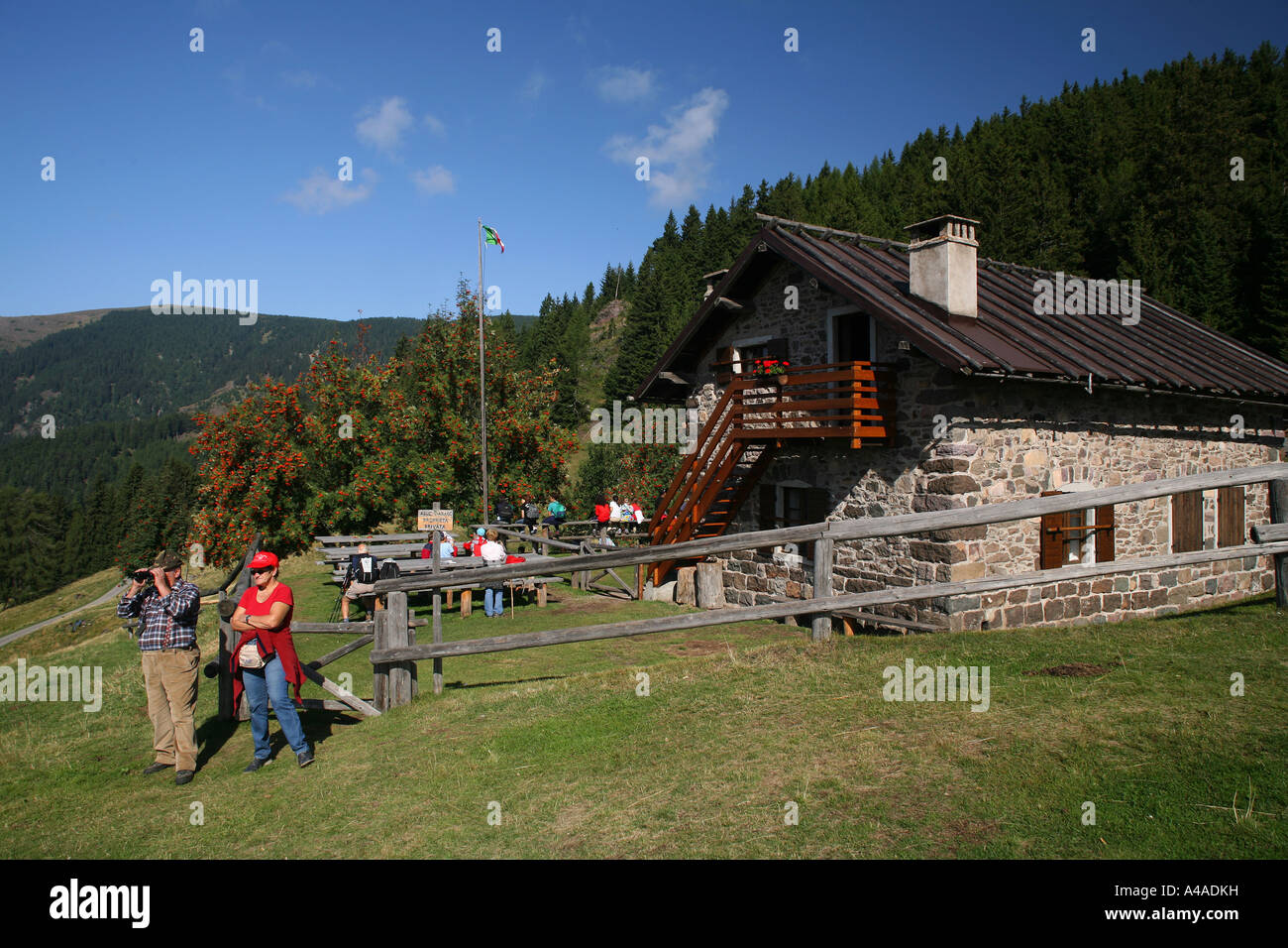 Malga Pec during Bersntol Ring gastronomic route Valle dei Mocheni ...