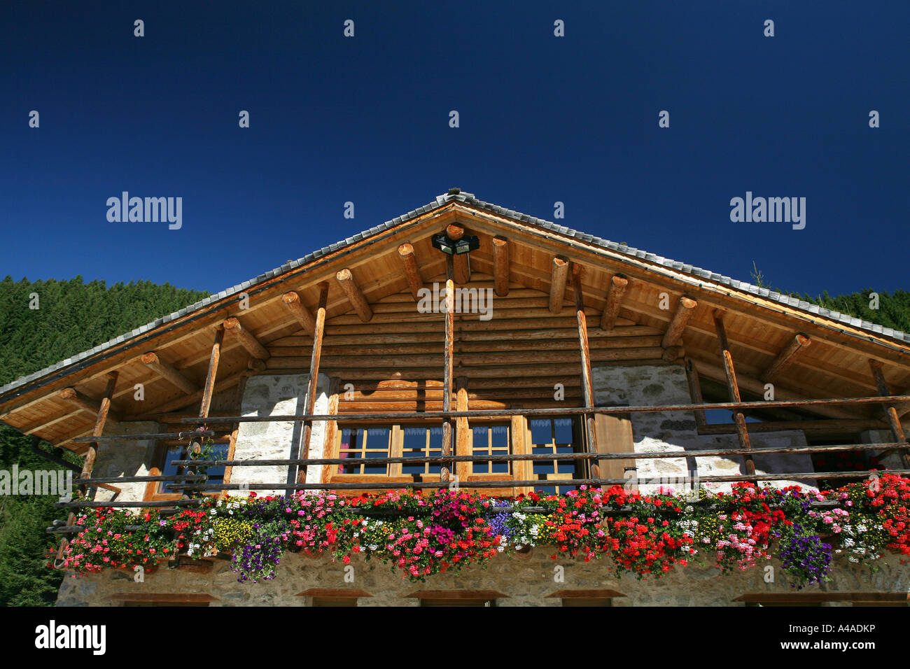 Maso typical house Trentino Alto Adige Italy Stock Photo - Alamy
