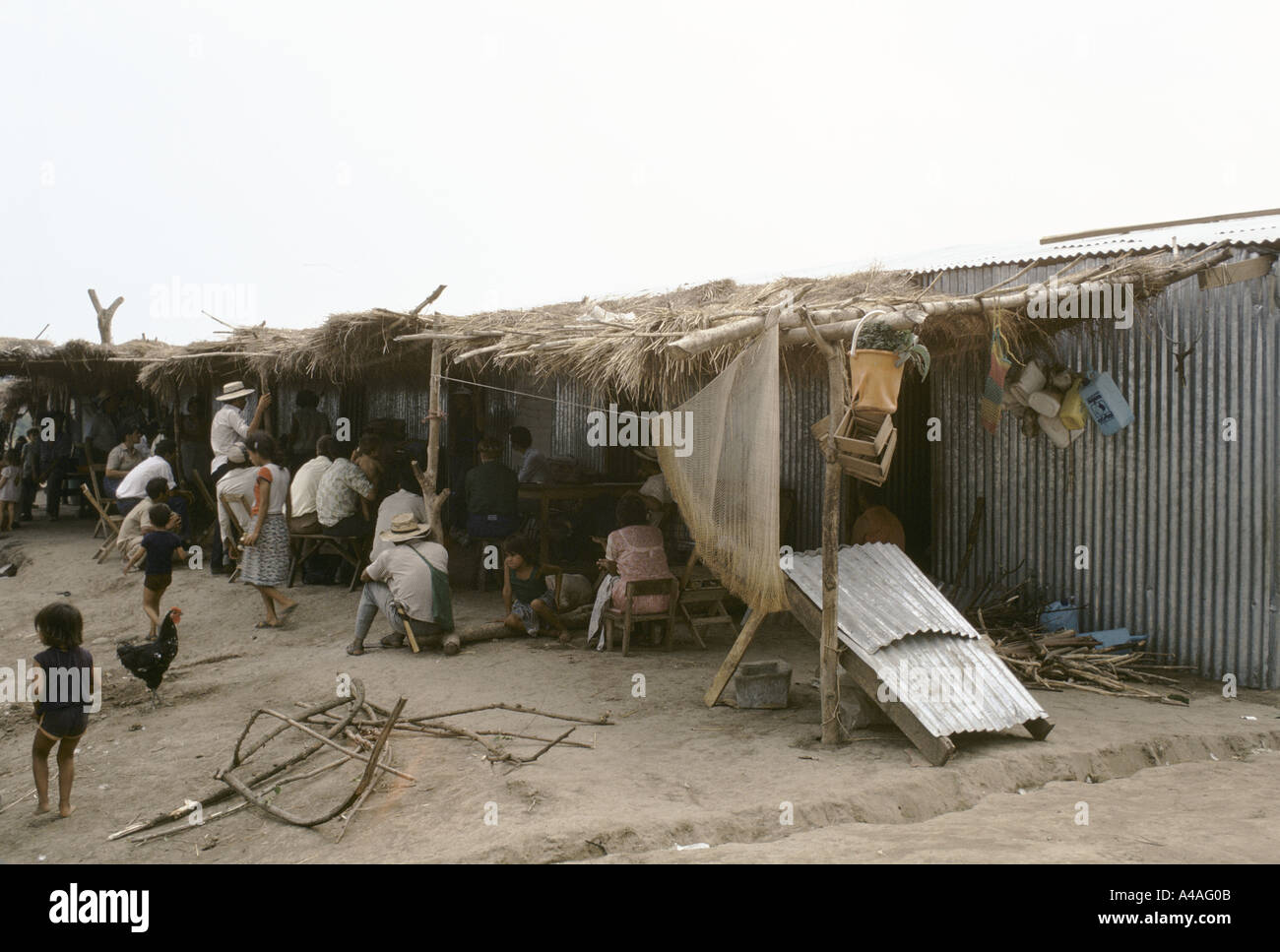 el salvador displaced people terrible living conditions Stock Photo Alamy