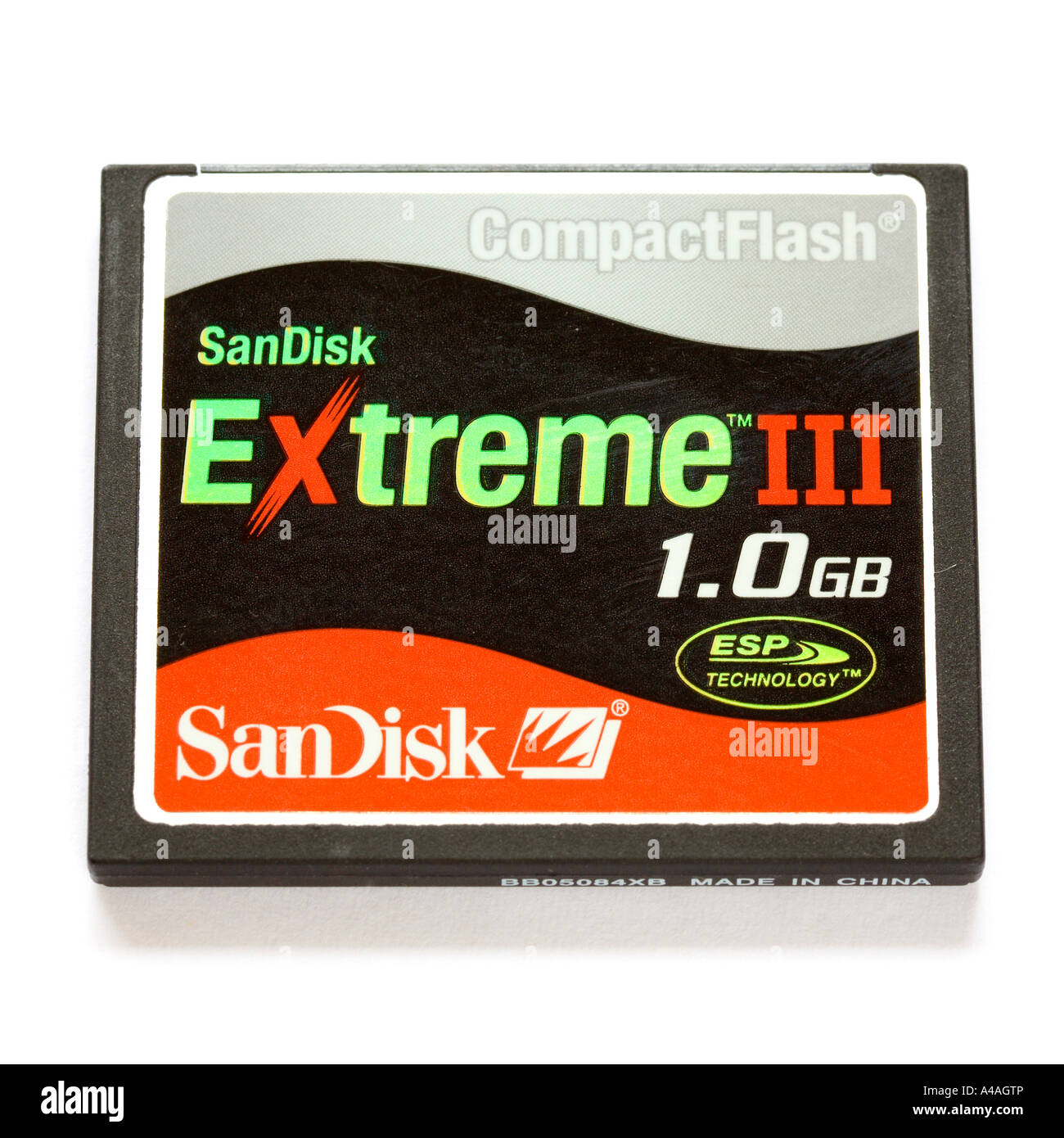 Carte mémoire Compact Flash CF Lecteur Sandisk Extreme III 4Go Carte  Mémoire Photo Stock - Alamy