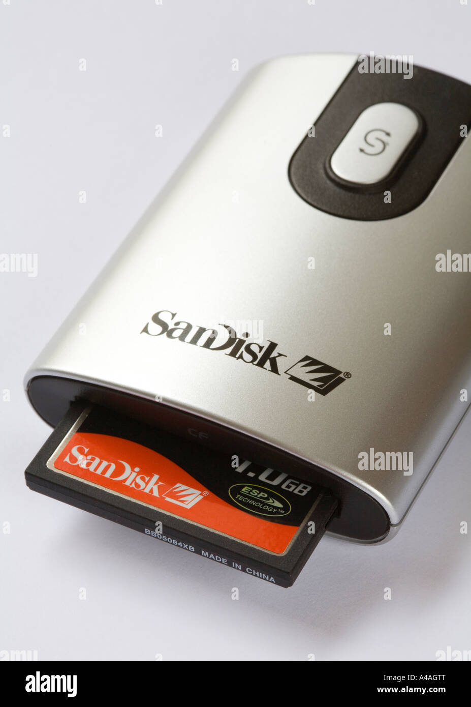 CF card in a USB card reader Stock Photo Alamy