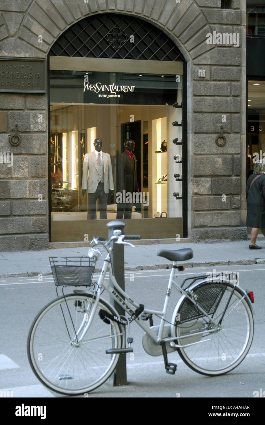 Yves Saint Laurent shop Florence Tuscany Italy Stock Photo - Alamy