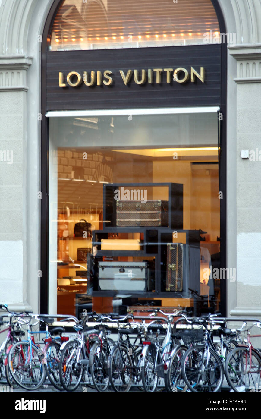 Louis Vuitton shop Italy Stock Photo -