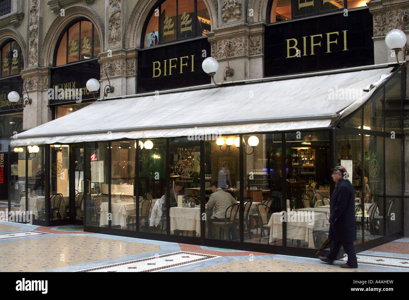 Biffi cafï¿½ Milan Lombardy Italy Stock Photo