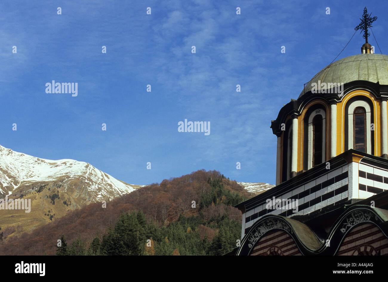 Nativity Church dome Rila Monastery Bulgaria Stock Photo Alamy