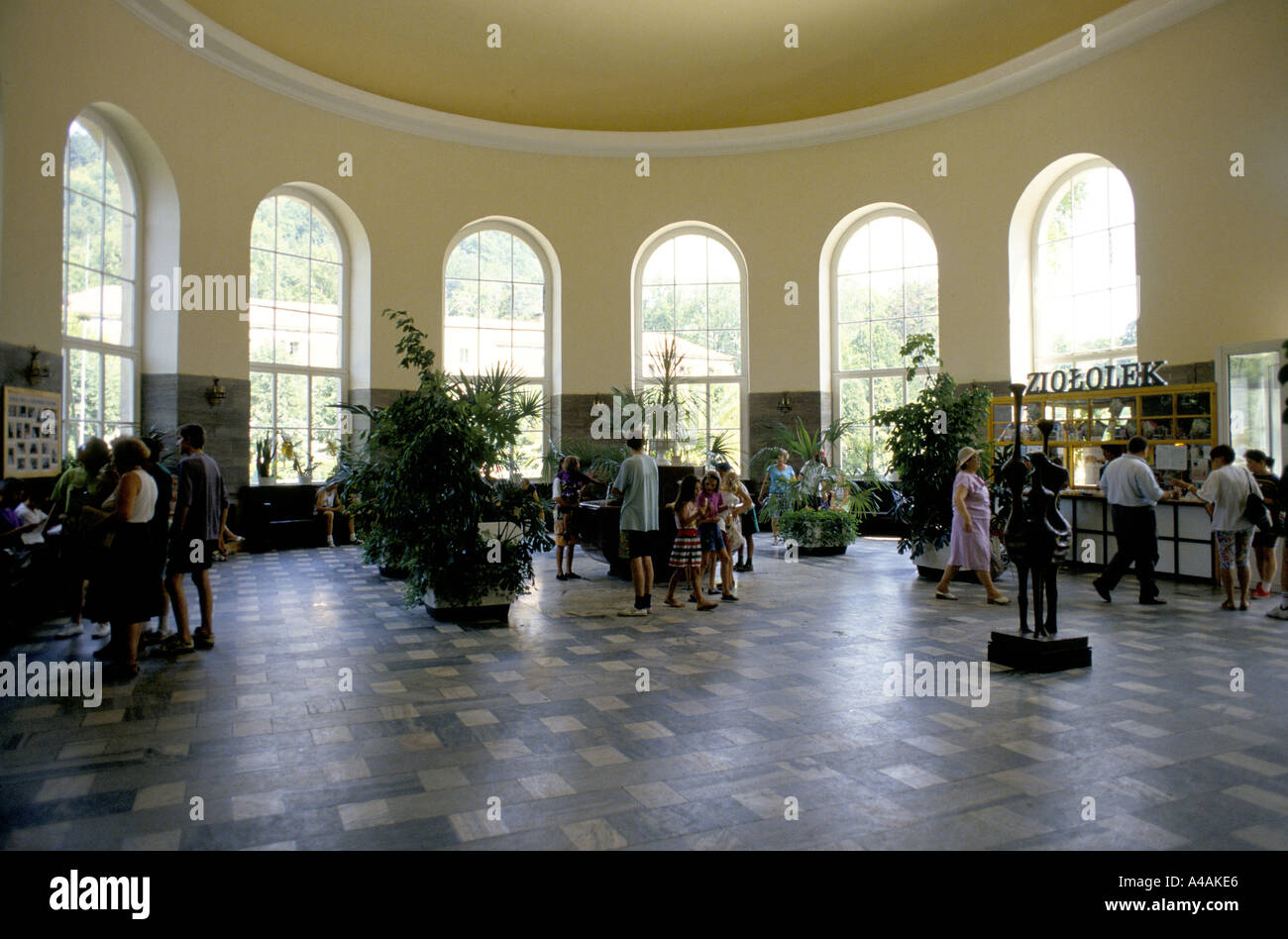 pump room kudowazdroj spa town poland Stock Photo
