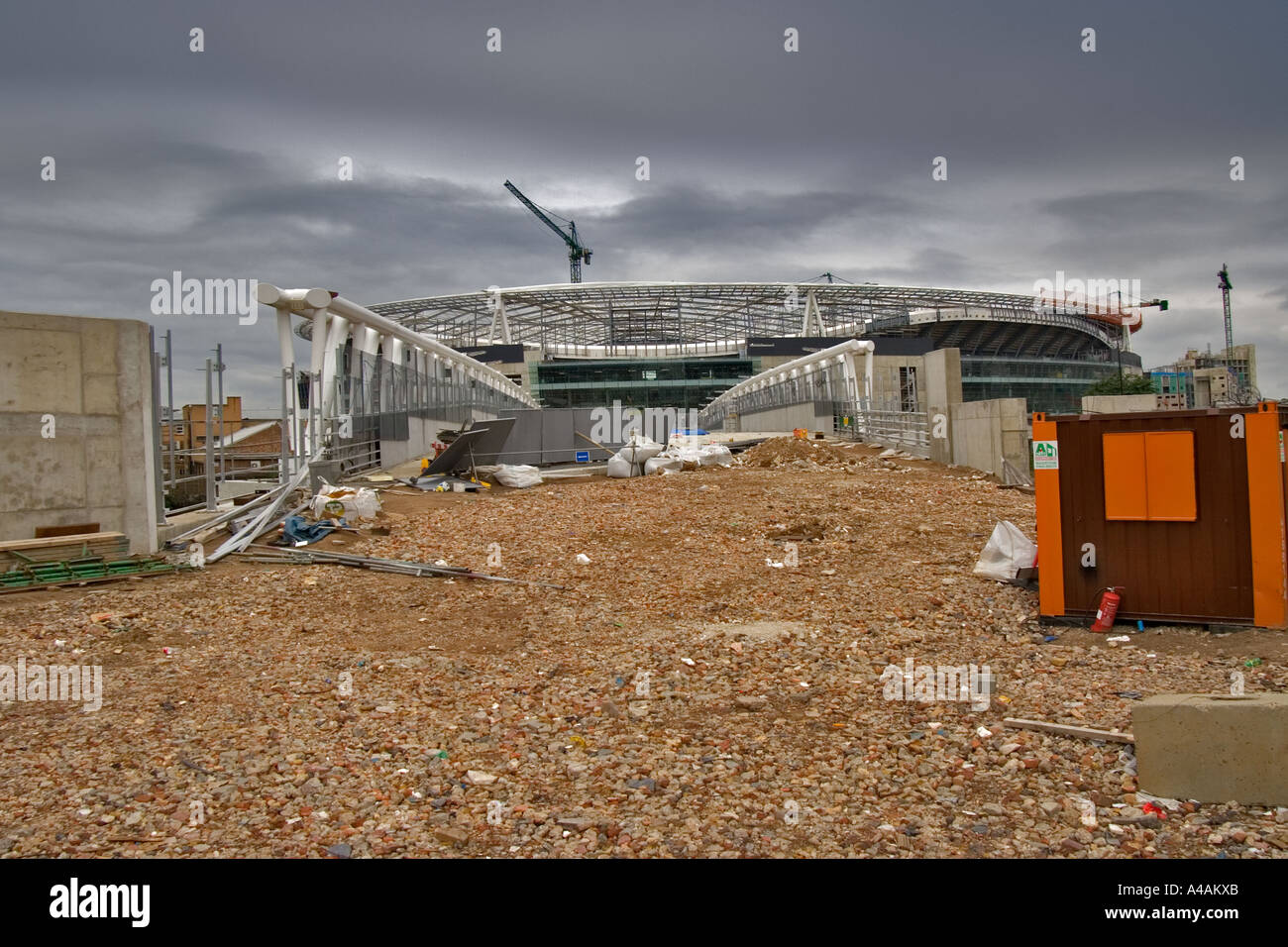 Arsenal football Stadium under construction in 2005 as a replacement