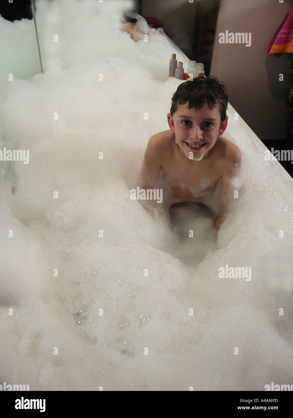 Overflowing Bubble Bath High Resolution Stock Photography and Images