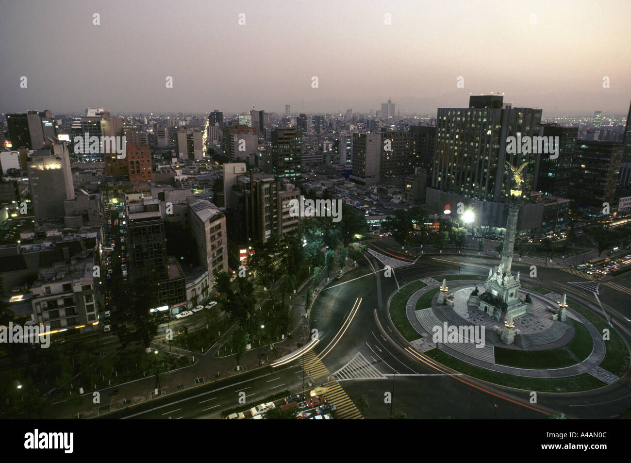 Mexico city night view hi-res stock photography and images - Alamy