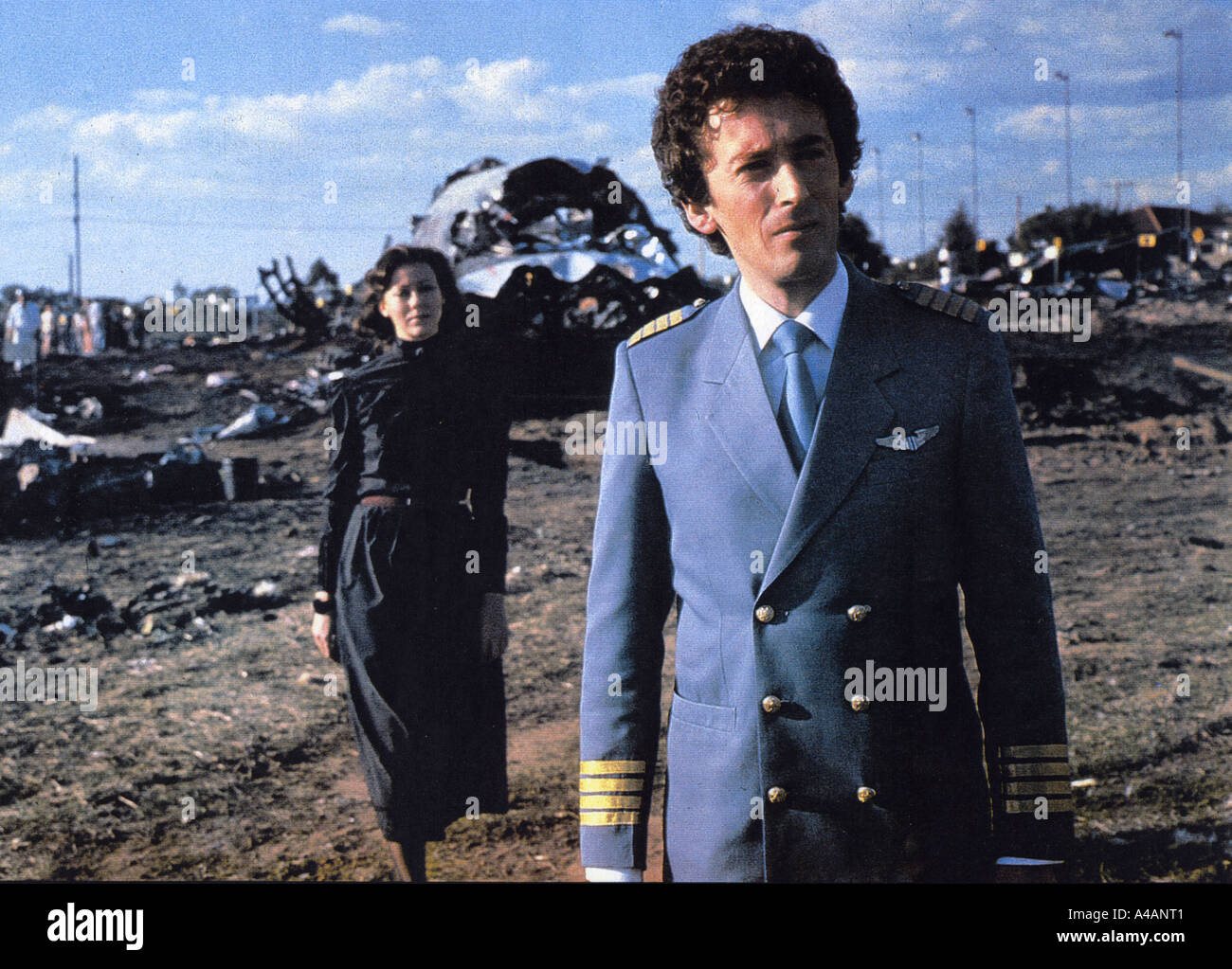 SURVIVOR 1980 film with Robert Powell and Jenny Argutter Stock Photo