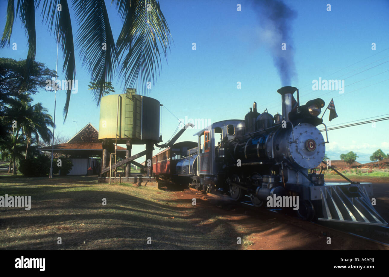 Steam "Sugar Cane Train" Maui, Hawaii Stock Photo Alamy